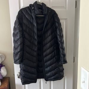Women's Calvin Klein Black Packable Premium Down Lightweight Jacket Size XL